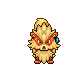 Arcanine blue hoop earring addon.png